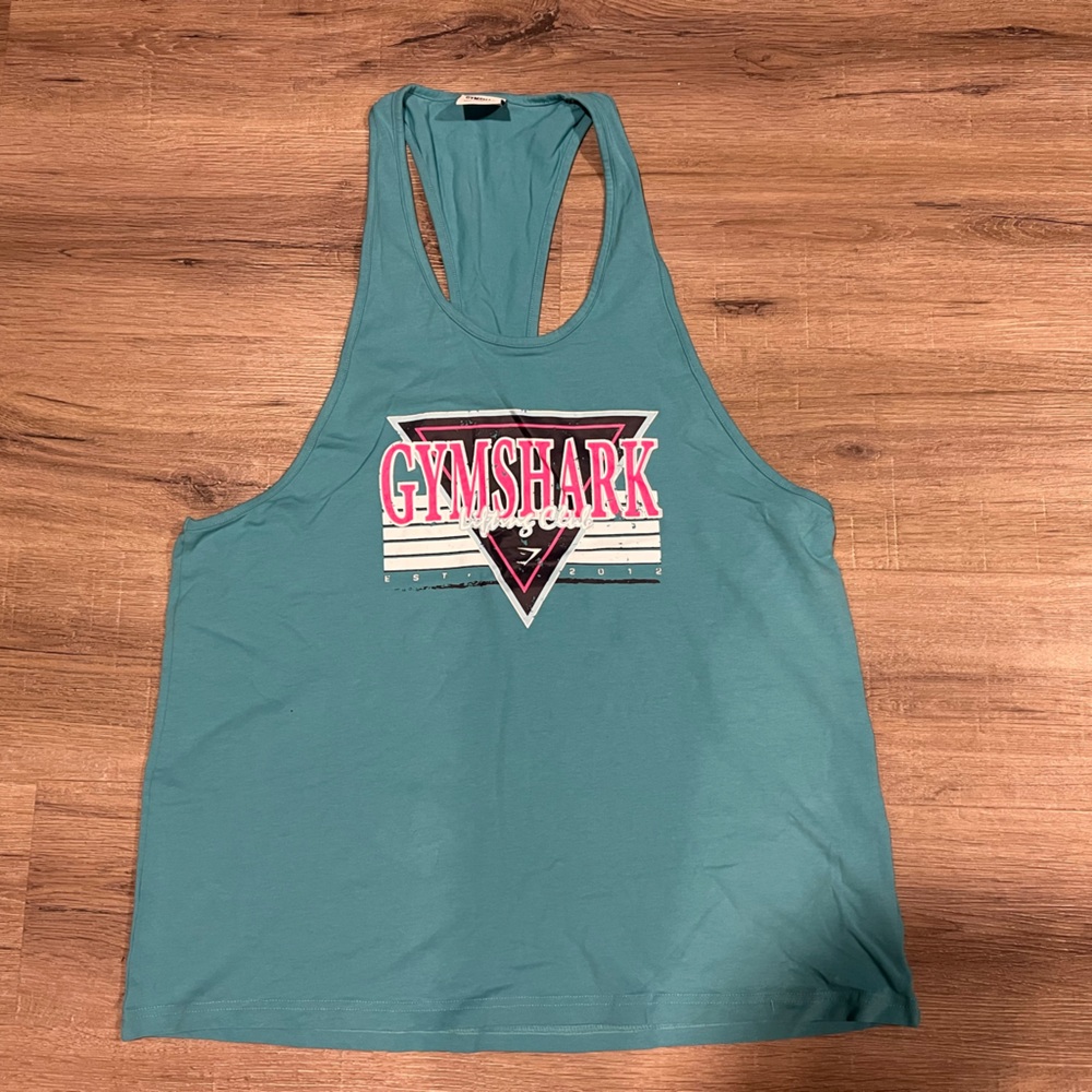 Gymshark Mans Teal Muscle Tee